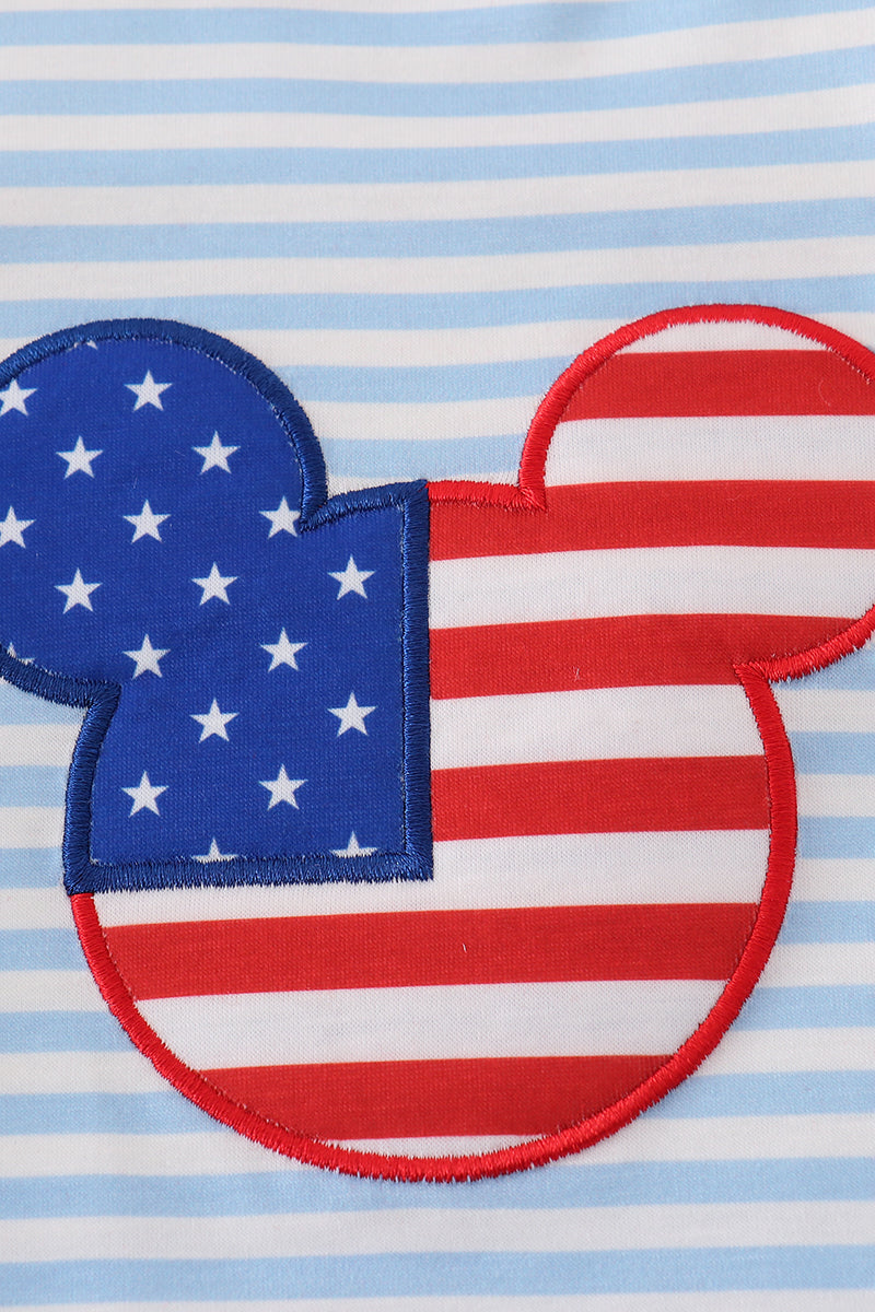 Blue Striped Mickey Bubble