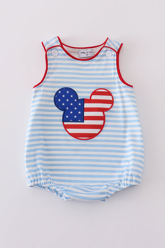 Blue Striped Mickey Bubble